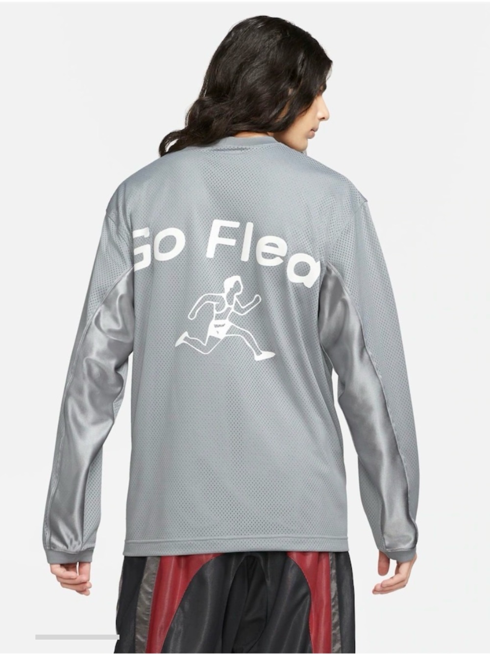 Nike x Cactus Plant Flea Market CPFM Mens Gray Long-Sleeve Jersey Size Large - Picture 2 of 13